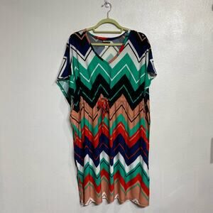 Haani Chevron Midi Dress Sz S